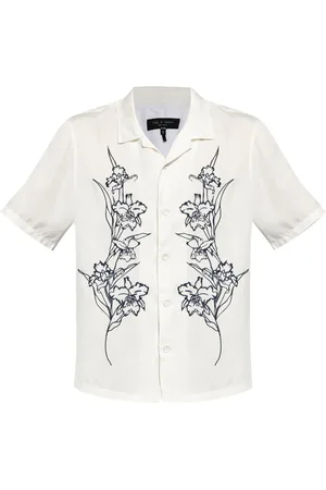 RAG&BONE Avery Resort floral-embroidered shirt