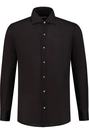 Finamore Buttoned-up linen shirt