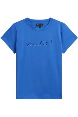 AGNÈS B. Slogan-print cotton T-shirt