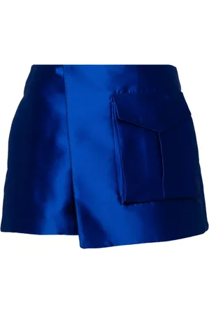 ISABEL SANCHIS Flap-pockets wrap shorts