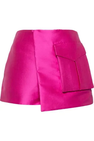 ISABEL SANCHIS Satin-finish mini shorts