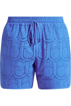 Farm Rio Pineapple Eyelet cotton shorts