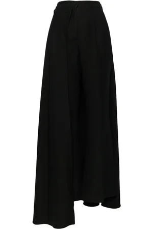 ISABEL SANCHIS Ruffled cropped trousers
