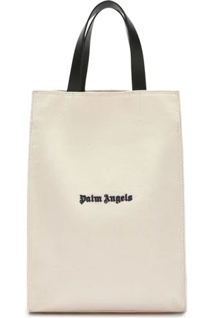 Palm Angels Logo-embroidered cotton tote bag