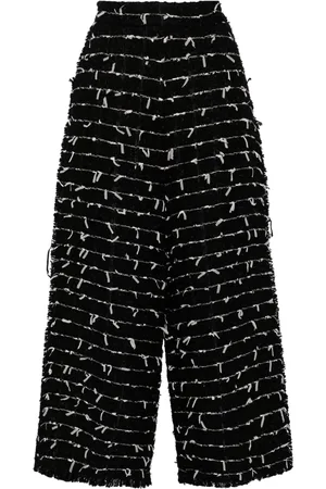 ISABEL SANCHIS Tweed cropped trousers