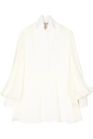DICE KAYEK Wingtip-collar silk shirt