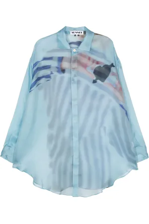 SUNNEI Cuore-di-Pietra-print silk shirt