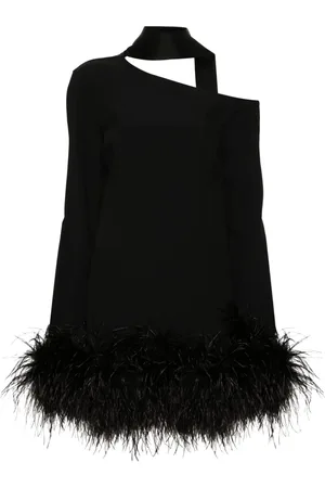 ‎Taller Marmo‎ Adige feather-trim minidress