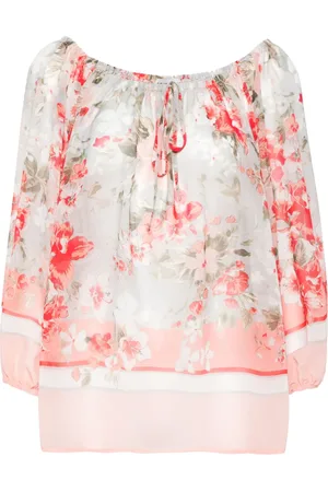 Ermanno Firenze Floral-print crepe blouse