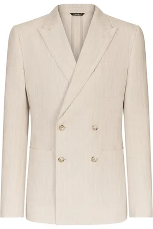 Dolce & Gabbana Pinstriped linen blazer