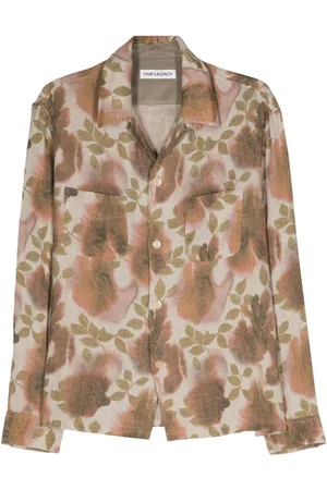 OUR LEGACY Heusen Minuo Flower-print shirt