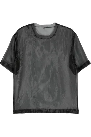 Patrizia Pepe Sheer organza T-shirt