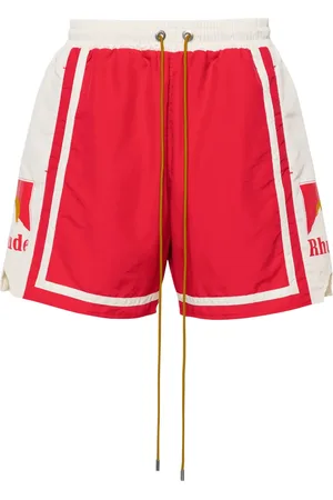 Rhude Moonlight mid-rise track shorts