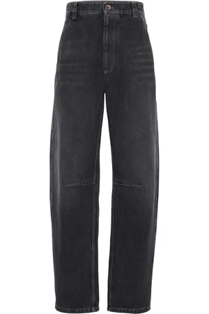 Brunello Cucinelli High-rise straight-leg jeans