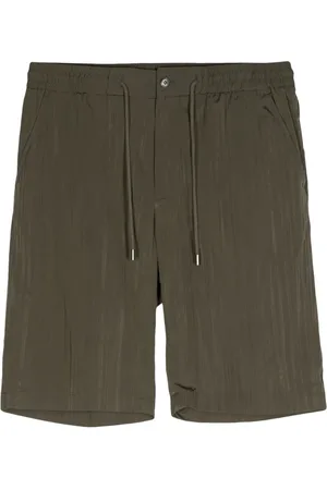 MAN ON THE BOON. Pliss?? drawstring shorts
