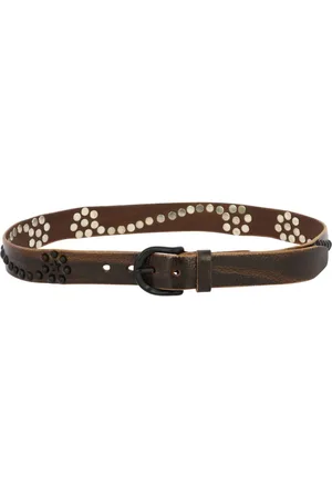 OUR LEGACY Stud-detailing leather belt