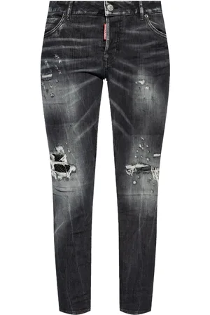 Dsquared2 Logo-patch cotton jeans
