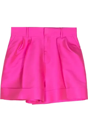 DICE KAYEK Satin-finish mini shorts
