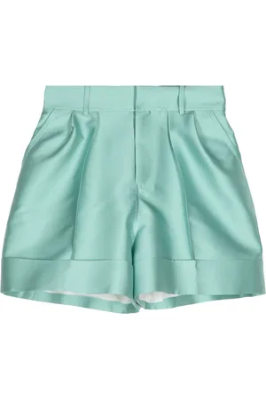 DICE KAYEK Satin-finish mini shorts