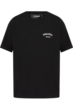 Dsquared2 Logo-embroidered cotton T-shirt