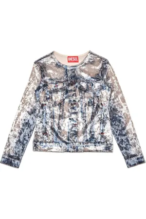 Diesel Clauvet denim-print T-shirt
