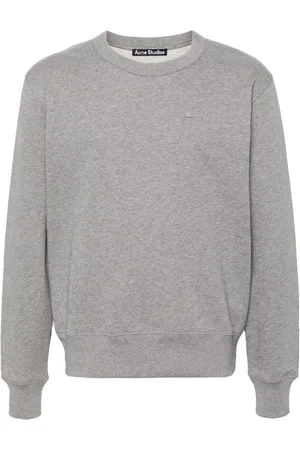 Acne Studios Face logo-appliqué cotton sweatshirt