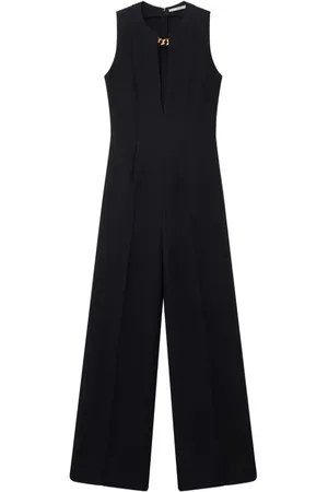 Stella McCartney Chain-embellished cotton jumpsuit