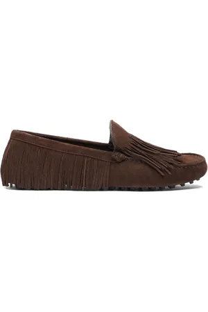 Scarosso Fringed suede loafers