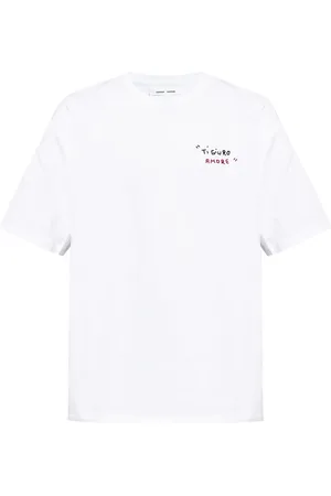 Samsøe Samsøe Logo-embroidered cotton T-shirt
