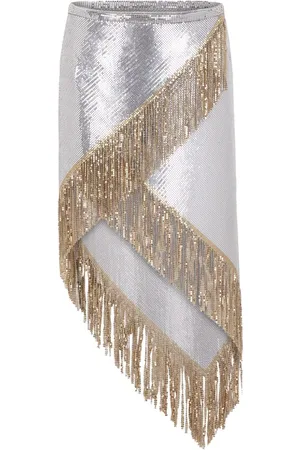 Paco rabanne Asymmetrical chainmail skirt