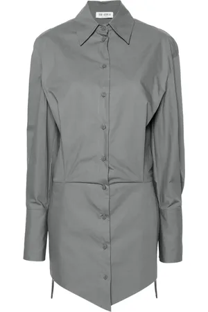 The Attico Silvye shirt minidress