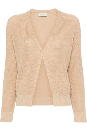 BRUNO MANETTI Metallic-threading open-knit cardigan