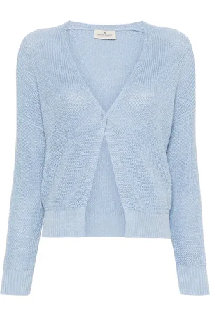 BRUNO MANETTI Metallic-threading open-knit cardigan