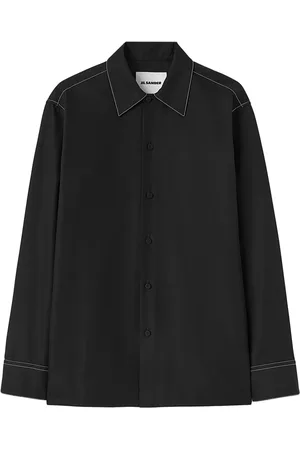 Jil Sander Long-sleeve contrast-stitching shirt