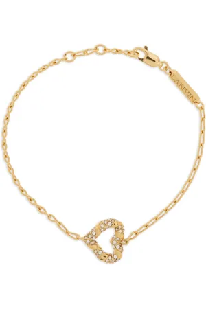 Lanvin Heart-pendant chain bracelet