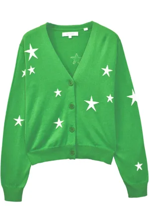 Chinti & Parker Star-pattern intarsia-knit cardigan