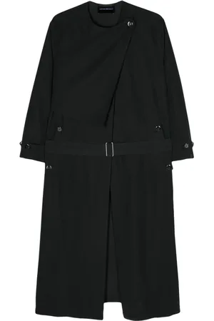 Emporio Armani Belted maxi trench coat