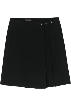 Emporio Armani Piercing-detail crepe skirt