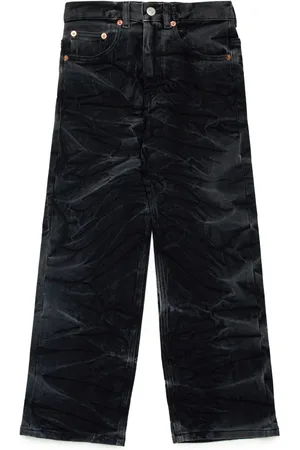 Maison Margiela Faded-effect cotton-blend jeans