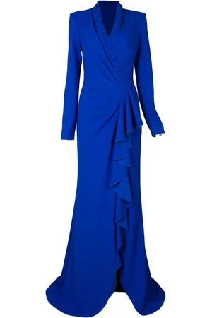 Tadashi Shoji Markum draped gown
