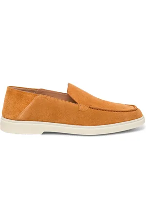 santoni Collapsible-heel suede loafers