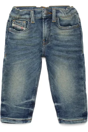 Diesel Elasticated-waist straight-leg jeans