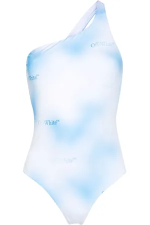 OFF-WHITE Logo-print ombré swimsuit