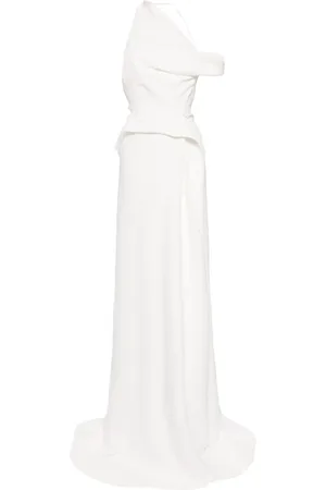 MATICEVSKI Draped one-shoulder maxi dress
