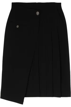 J KOO Asymmetric wraped skirt