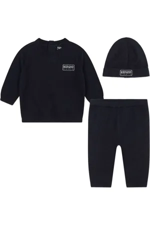 Kenzo Logo-appliqu?? knitted trousers set