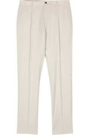 MOORER Vieste pleat-detail straight-leg trousers