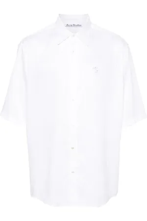 Acne Studios Logo-embroidered striped shirt