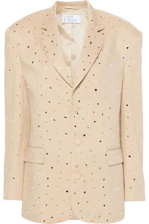 GIUSEPPE DI MORABITO Rhinestone-embellished single-breasted blazer