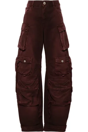 The Attico Fern mid-rise cargo jeans